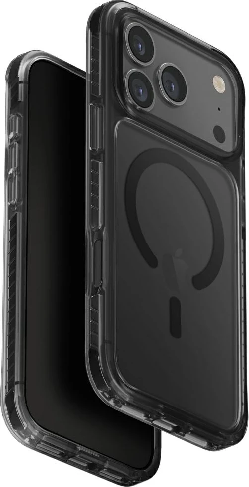 Mbështjellës UNIQ Combat Magclick Charging për iPhone 17 Pro Max, kompatibil me MagSafe, i zi, në kuti