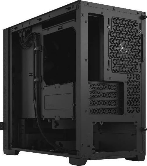 Kasë Fractal Design Pop Mini Silent Solid FD-C-POS1M-01, Mini Tower Micro-ATX/Mini-ITX, 3x120mm ventilatorë, pa dritare, e zezë