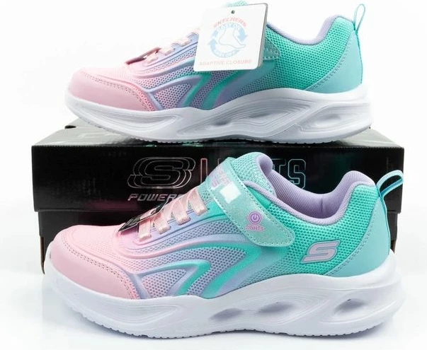 Atlete për fëmijë Skechers Color Breeze LED, vajza