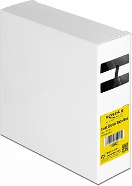 Tub termo-tkurrës DeLOCK 19920, 2.4 mm, 150 cm, raport 2:1, i zi