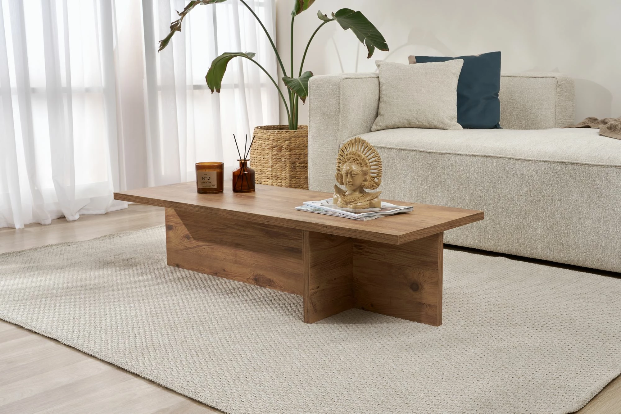 Tavolinë kafeje Nordure, ngjyrë Harbor - Atlantic Pine