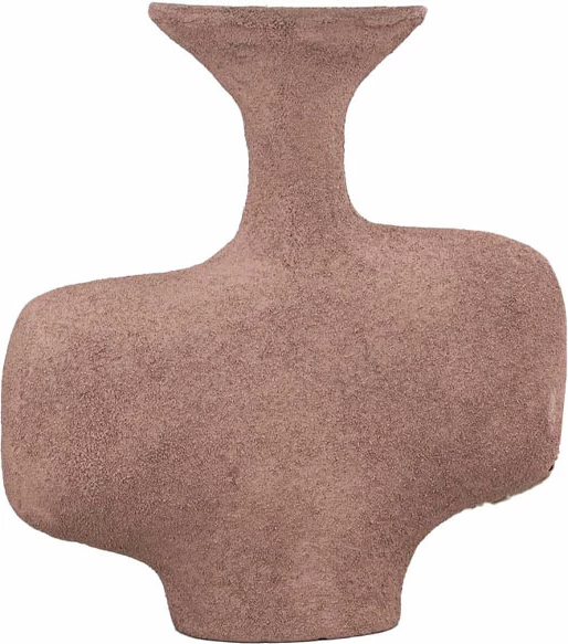 Vazë rustike, alumin, e bardhë, 19.5x6.5x21cm