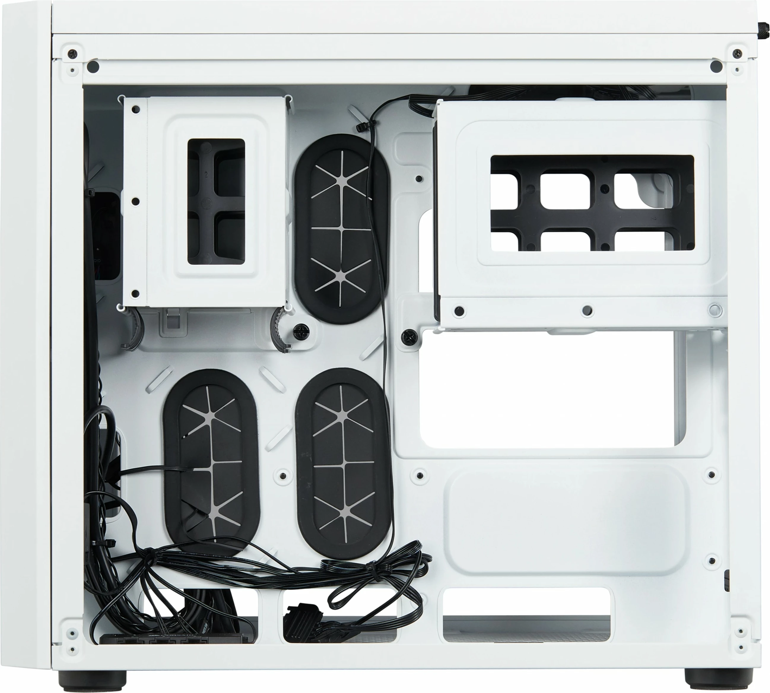 Kasë Corsair Crystal 280X, micro ATX, xham i temperuar, e bardhë