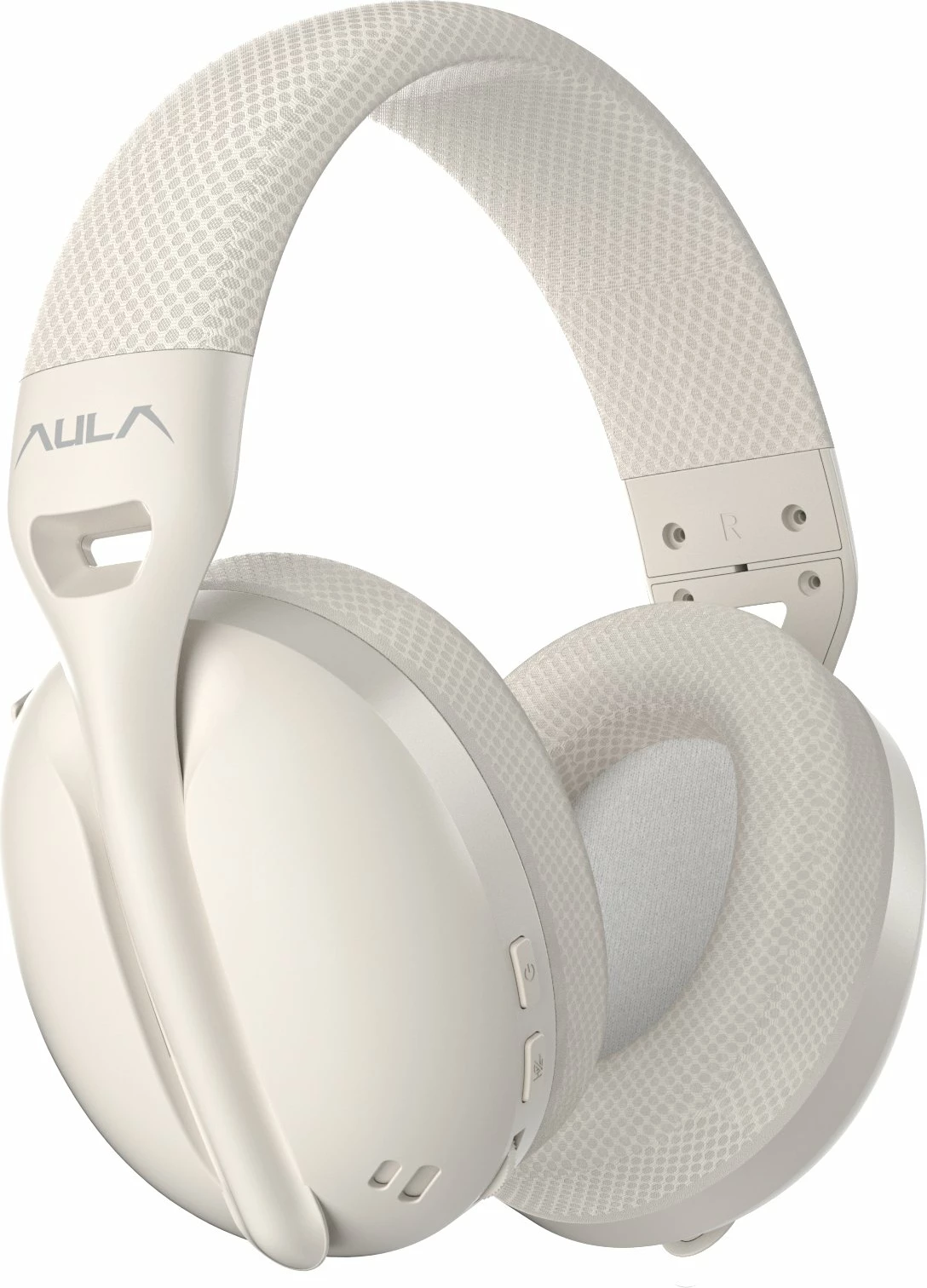 Kufje Aula S6 AUS6-C wireless Bluetooth/2.4G/USB-C, on-ear, mikrofon i integrum, 22h bateri, beige