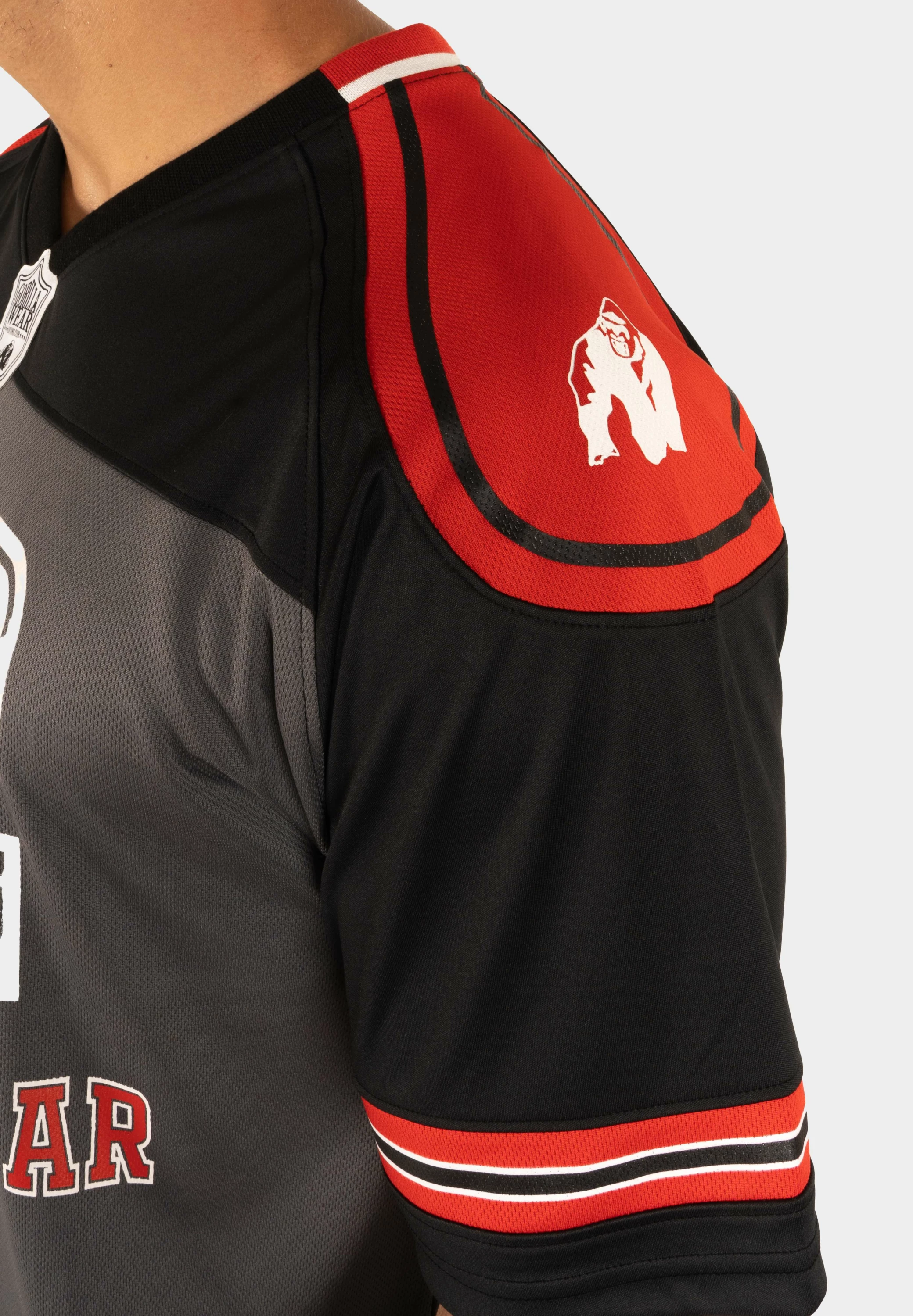 Tyler Football Jersey - Black/Red