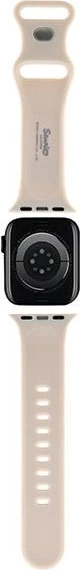 Rrip silikoni Hello Kitty për Apple Watch 38/40/41mm, bezhë