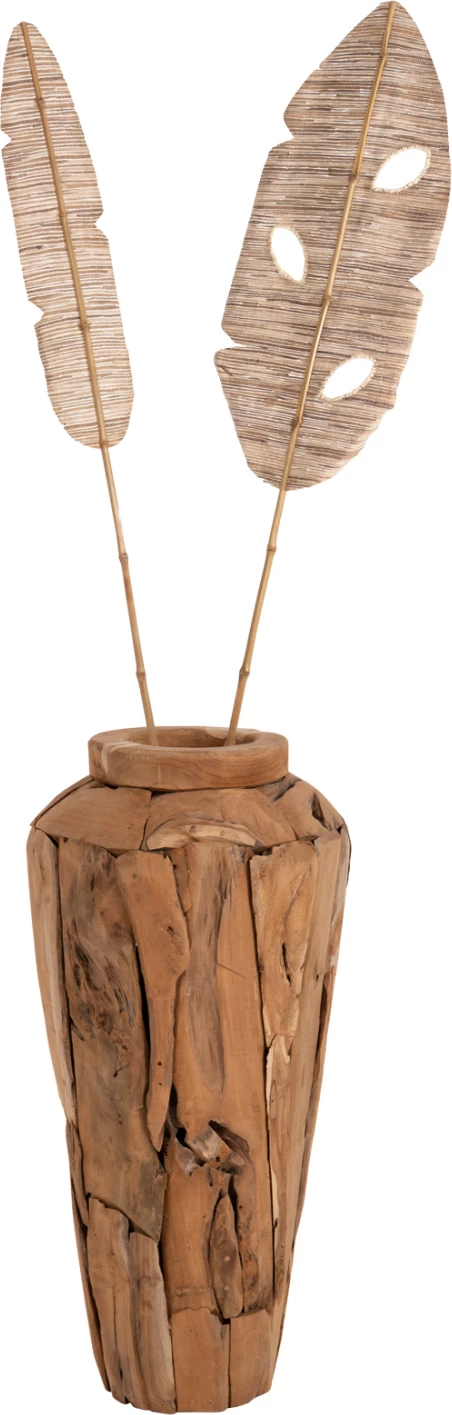 Gjethe dekorative, ngjyrë natyrale, FH7872, 32x200x3 cm