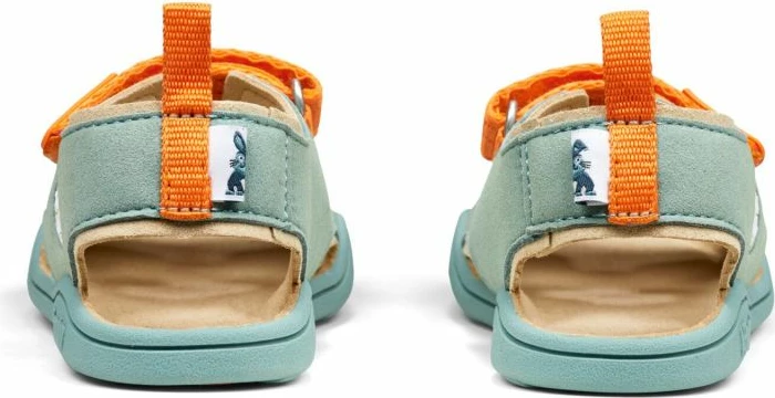 Sandale për fëmijë Affenzahn, blu dhe portokalli