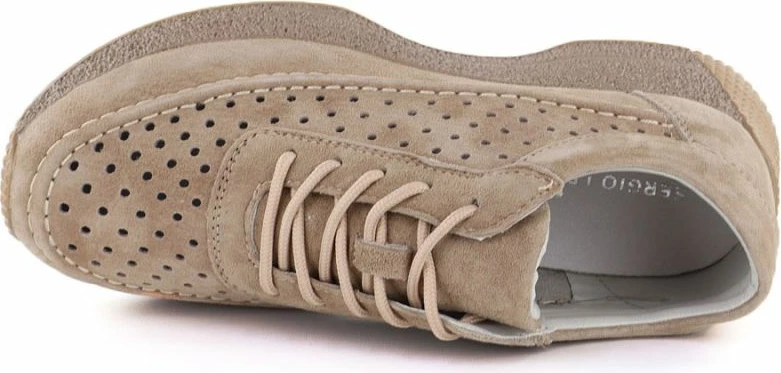 Këpucë lëkure për femra Sergio Leone SP013, kafe e çelët