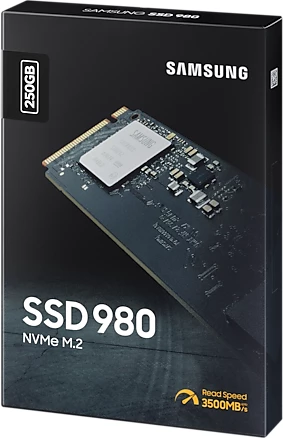 SSD disk Samsung 980 250GB NVMe M.2 2280 PCIe 3.0 x4, e zezë