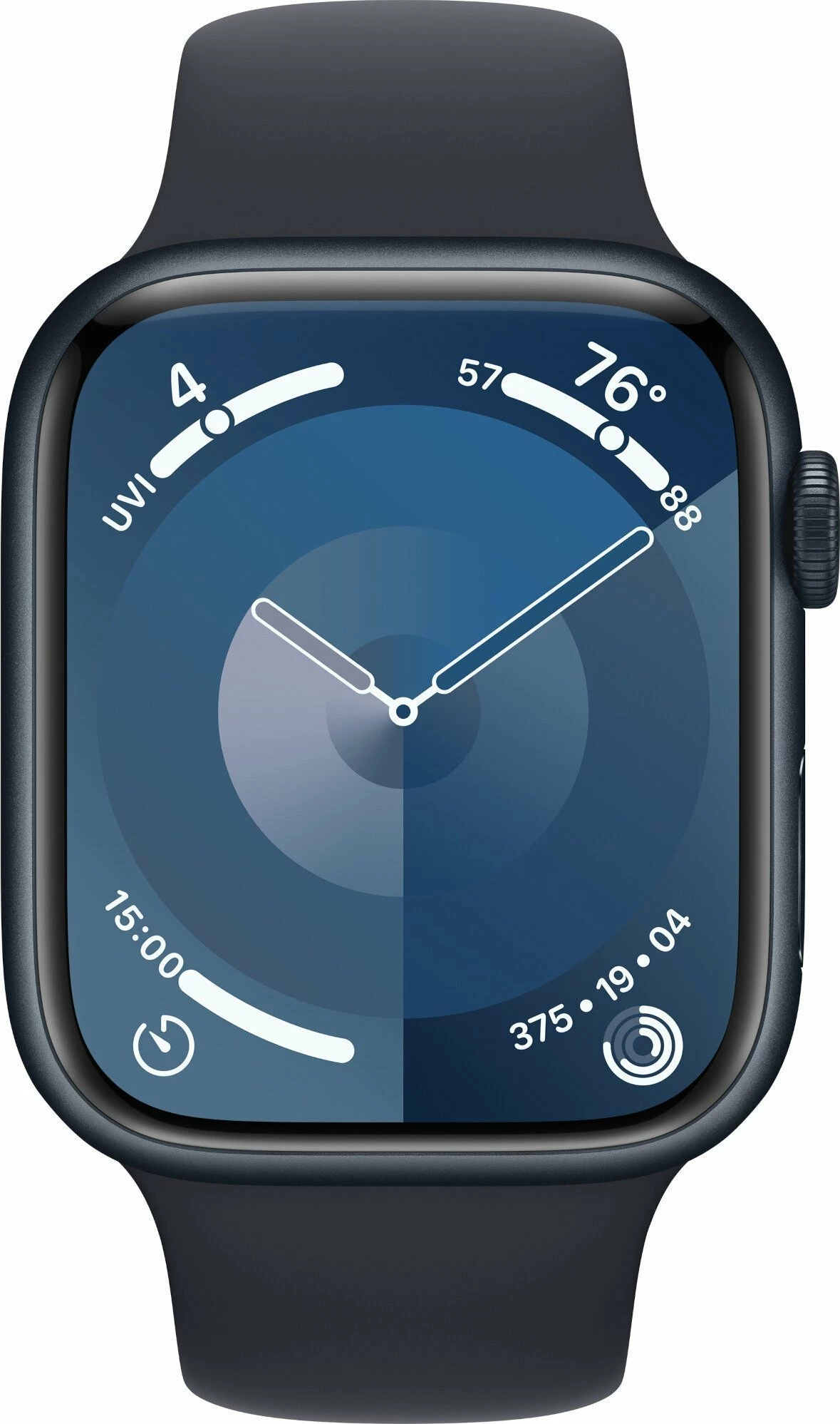 Smartwatch Apple Watch Series 9 MR993 45mm GPS, alumini, rrip Sport S/M, Midnight/Navy