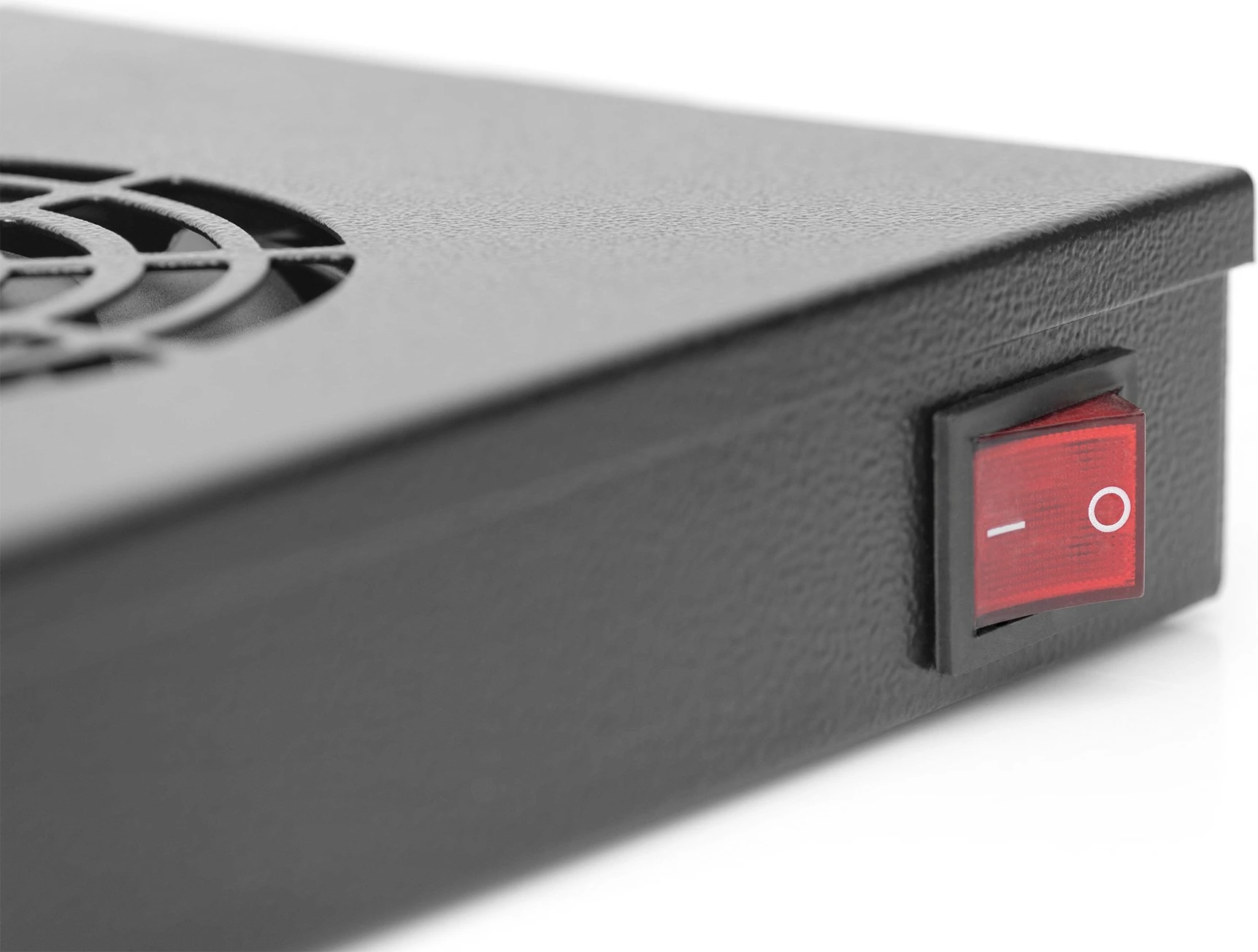 Njësi ventilimi Digitus, panel i ajrosur, 4 ventilatorë, 483mm, e zezë