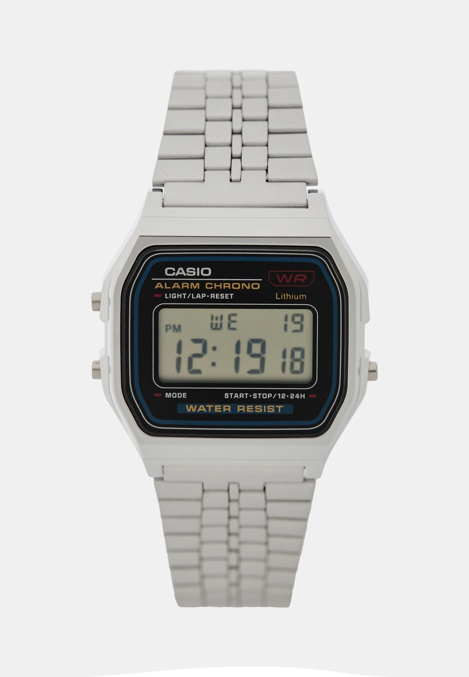 Orë dore Casio A159WA-N1, e argjendtë