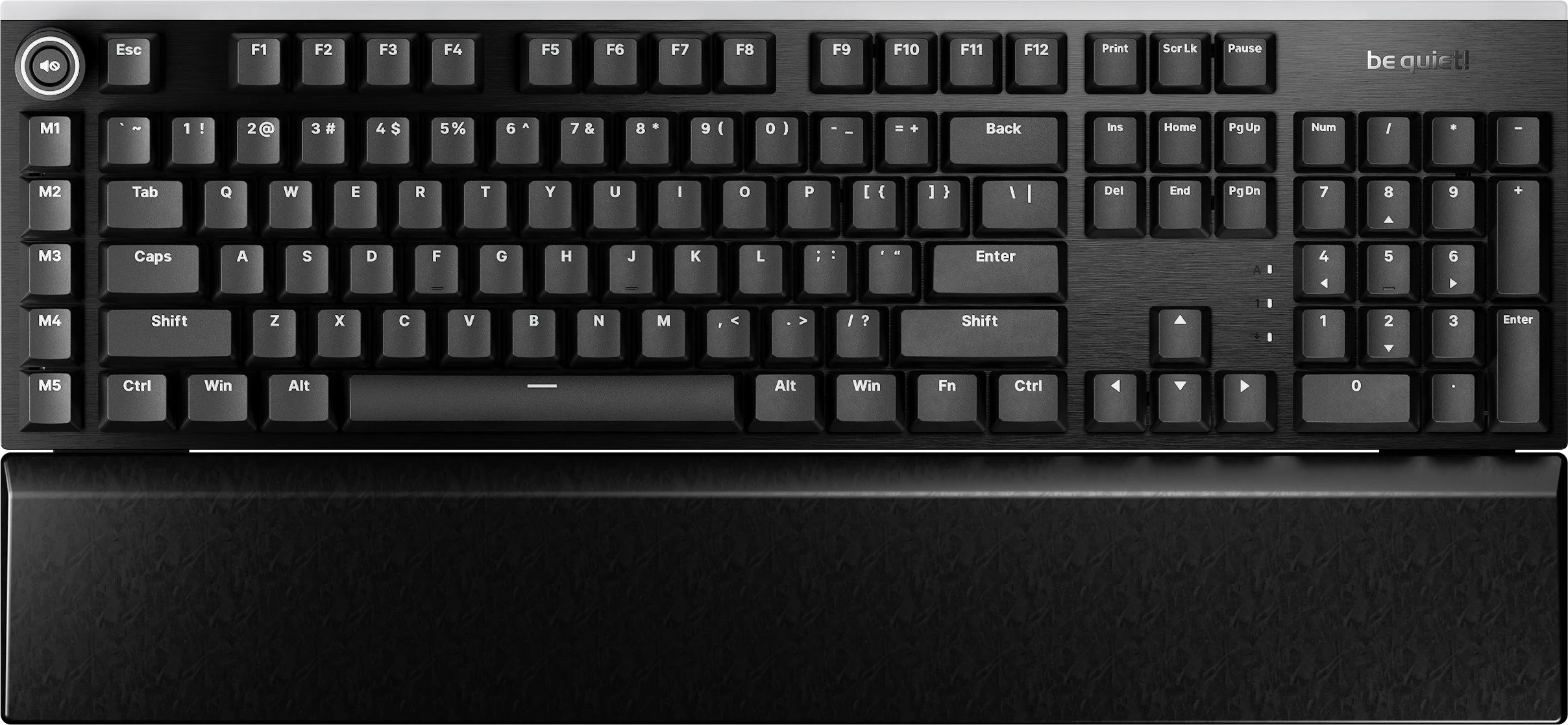 Tastierë mekanike gaming be quiet! Light Mount Silent Tactile BT004US, 100%, RGB, USB (US layout), me pushrest, e zezë