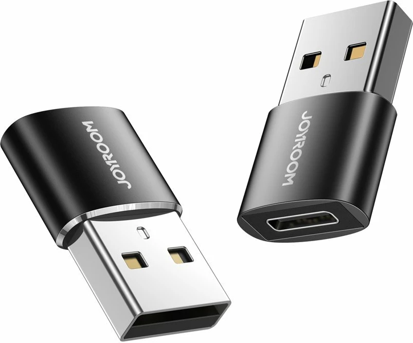 Adapter, Joyroom, S-H152, USB-C (femër) në USB-A (mashkull), USB 3.2 Gen 1 5Gbps, e zezë, set 2 copë