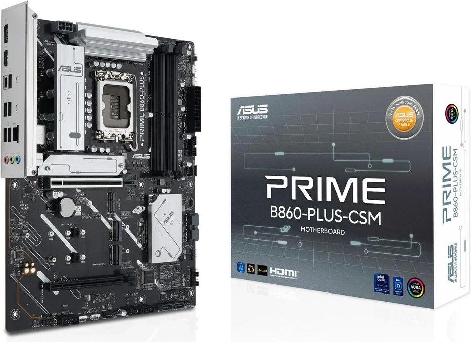 Pllakë amë ASUS PRIME B860-PLUS-CSM, Socket LGA 1851, ATX, Multicolour