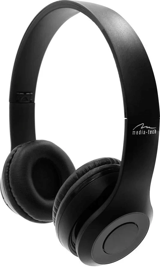 Kufje Wireless Media-Tech EPSILION BT MT3591, Bluetooth 4.2, me Mikrofon, Radio FM, të Zeza