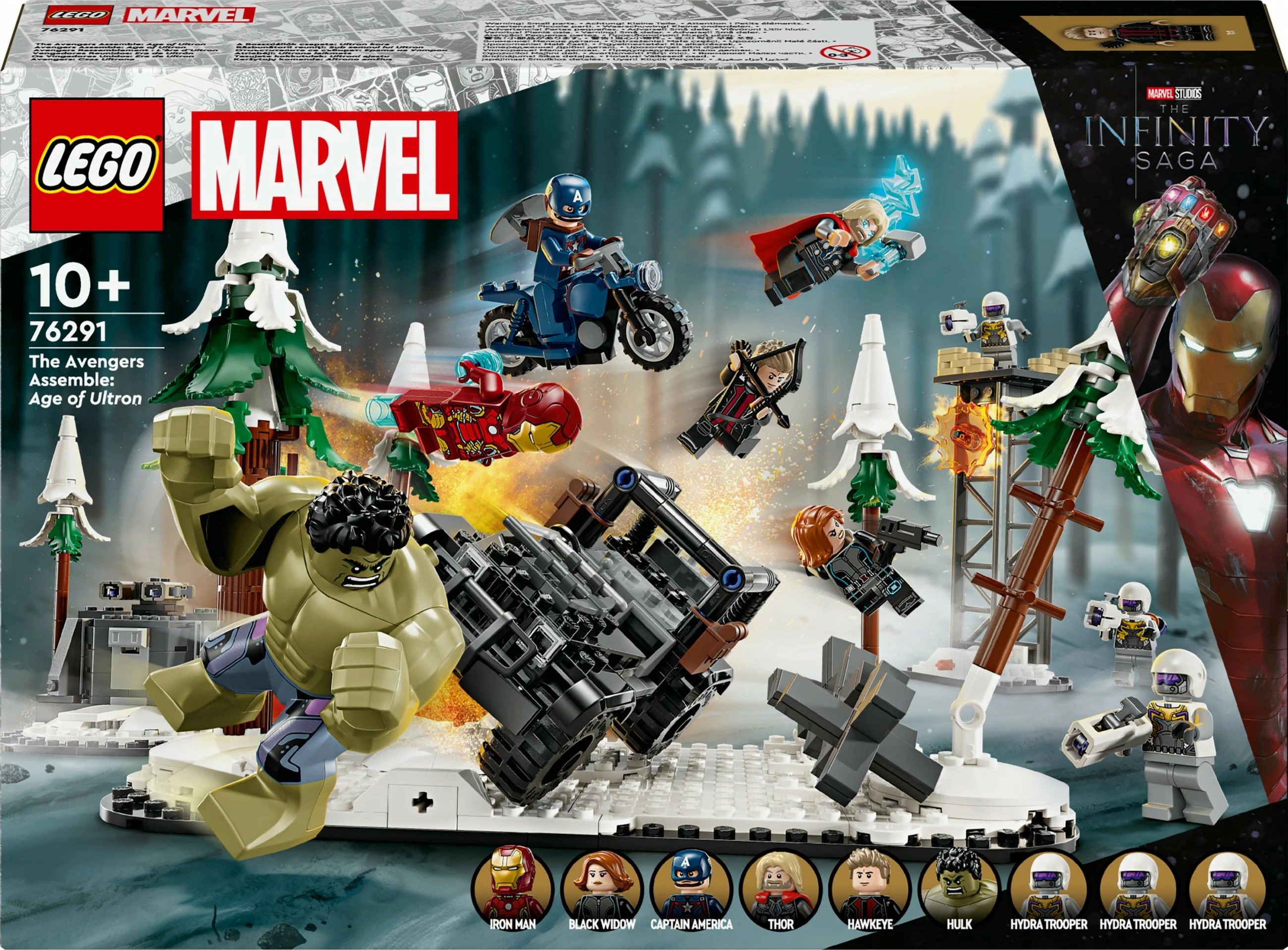 Set ndërtimi LEGO Marvel 76291 Avengers Assemble: Age of Ultron, 613 pjesë, multikolor