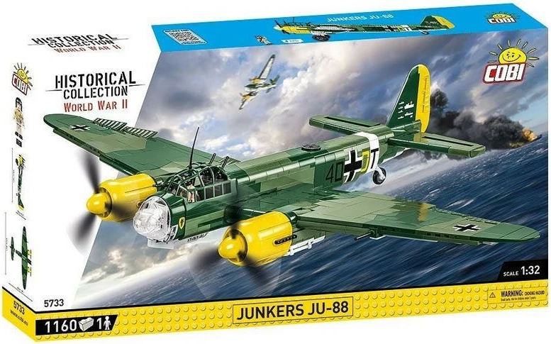 Set ndërtimi Cobi Klocki Junkers JU-88, 1160 pjesë, plastikë, Historical Collection