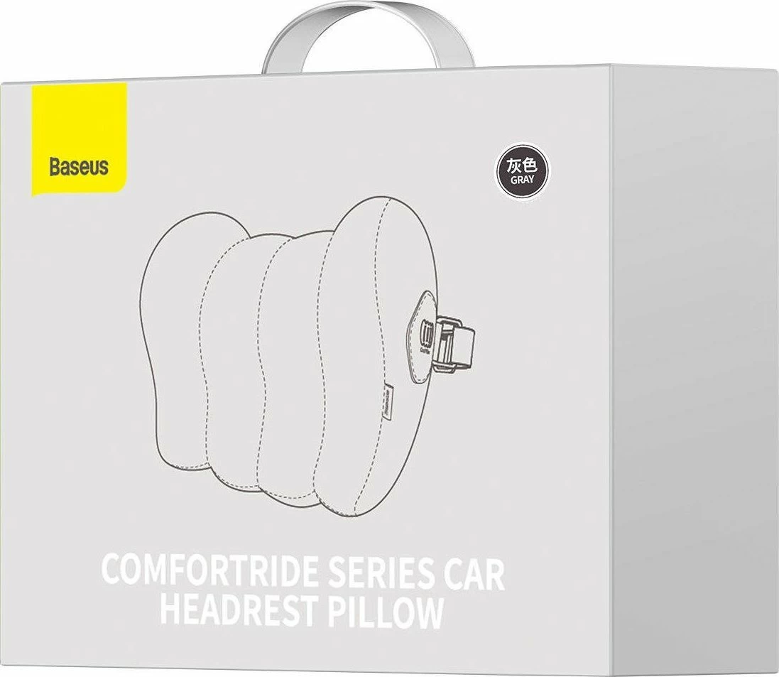 Jastëk mbështetës për kokë sedilje veture Baseus Comfort Ride CNTZ000013, memory foam, gri