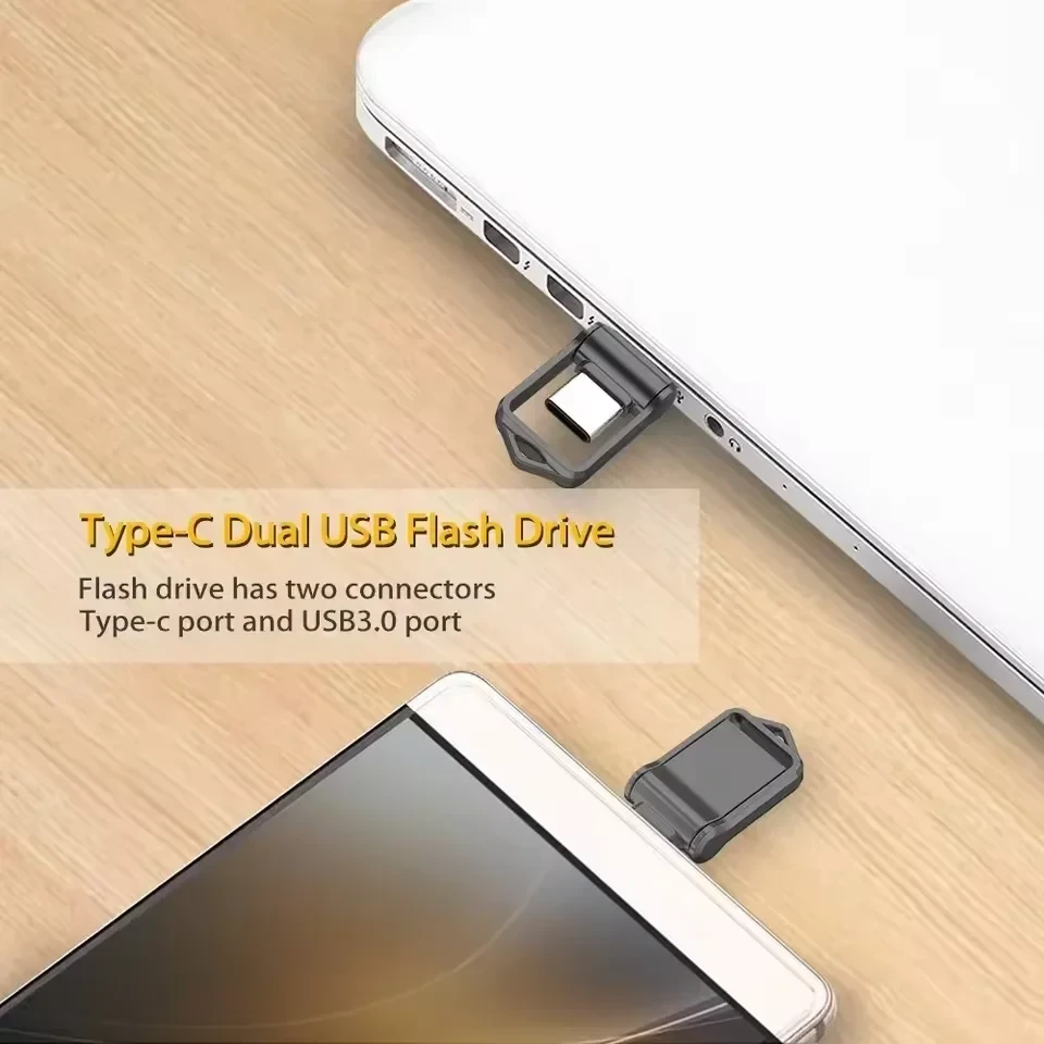 USB Flash Drive 32GB 2-në-1 Type-C & USB-A për Transfer të Shpejtë