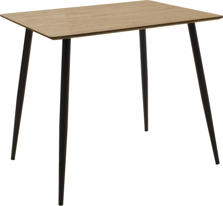 Tavolinë me karrige, set 3 pjesësh, Cuba-Aurora I, ngjyrë sonoma-e zezë, 70x70x75cm