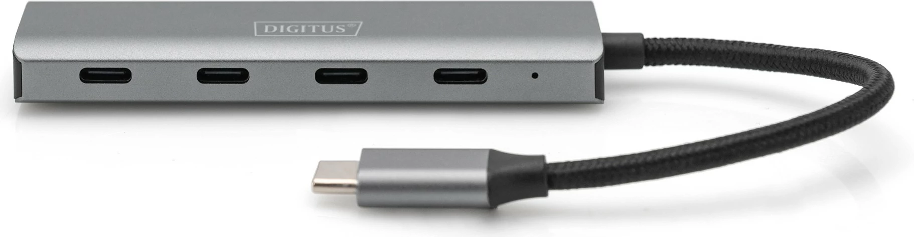 Hub USB-C Digitus, 4 porte, USB 3.2 Gen 1, 5000 Mbit/s, Gri