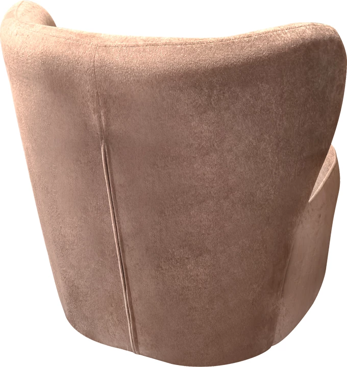 Fotel Veridian, material tekstili, ngjyrë mollë e kalbur, 63x70x66cm