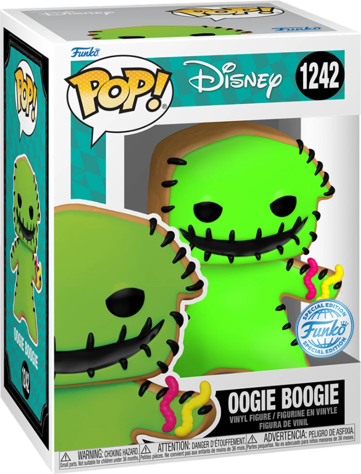 Figurinë vinyl Funko Pop Disney Nightmare Before Christmas Oogie Boogie Gingerbread Special Edition #1242, jeshile