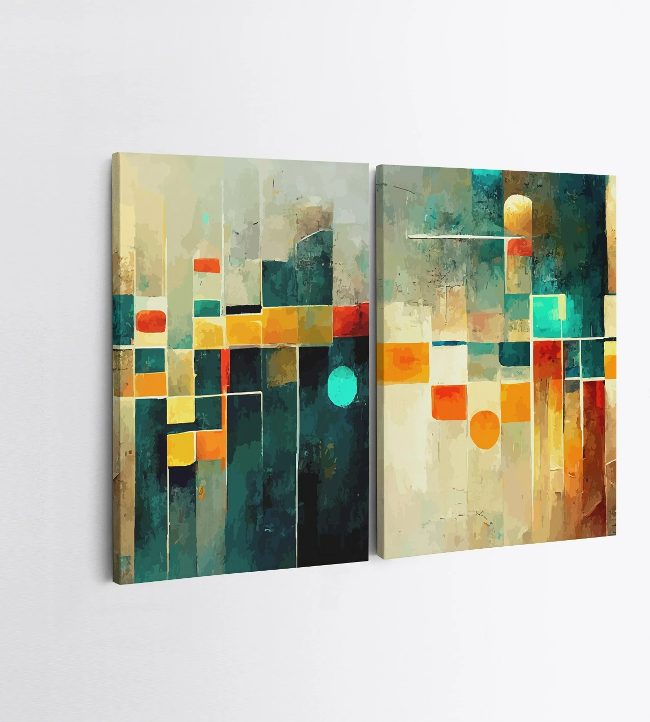 Pikturë dekorative në kanavacë (2 copë), Wallity, 2KNV4318, 50x70 cm
