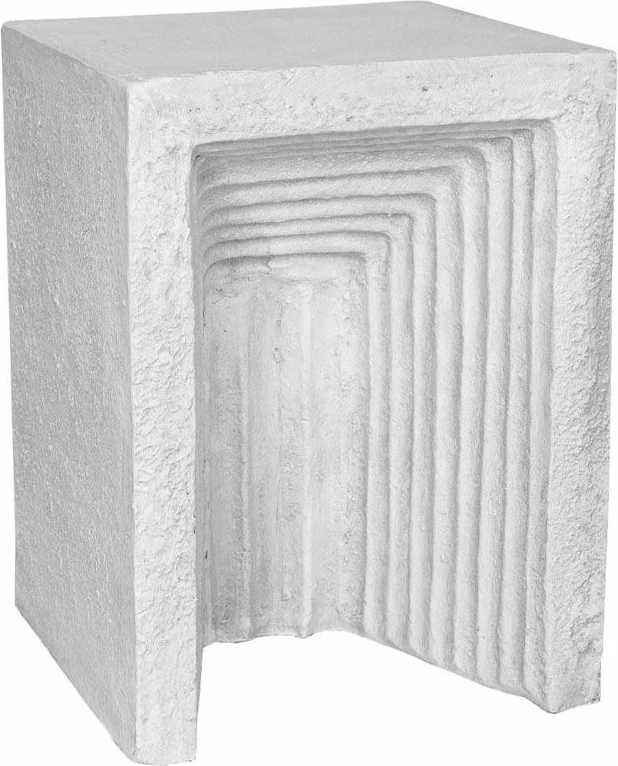Tavolinë anësore Gate, ngjyrë cimento, 34x34x47