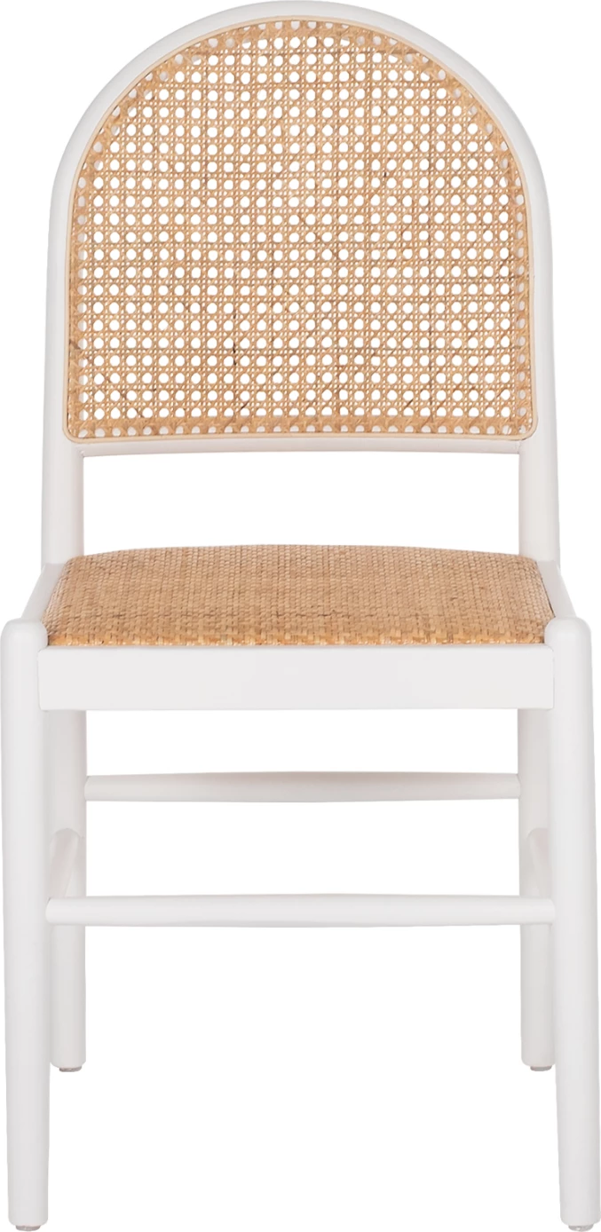 Karrige dru ahu, ngjyrë e bardhë-ratan bezhë, FH9407.03, 43x50x87H cm