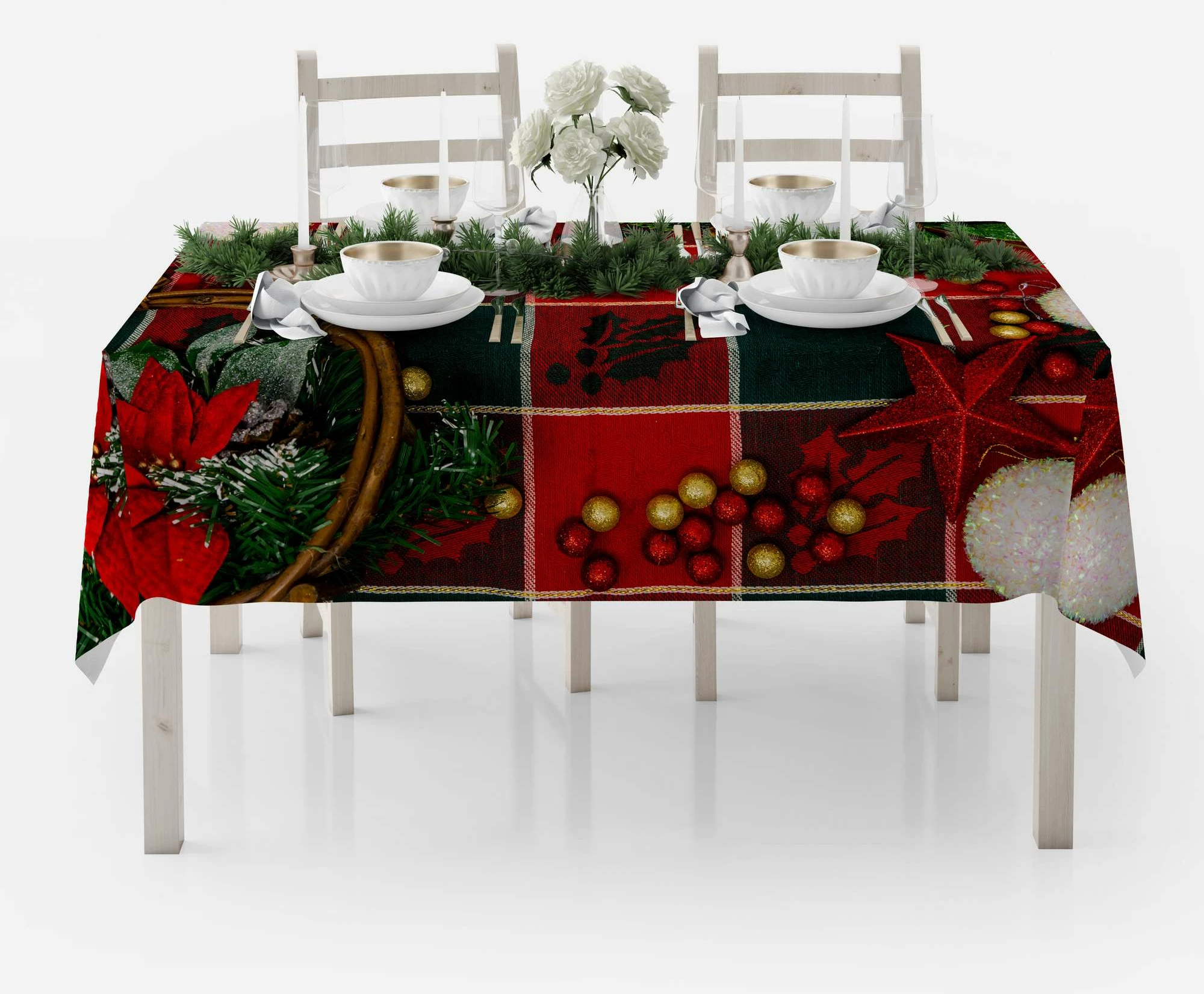 Mbulesë tavoline Hermia Concept, shumëngjyrëshe, HM-Tblnwy26-7, 140x300cm