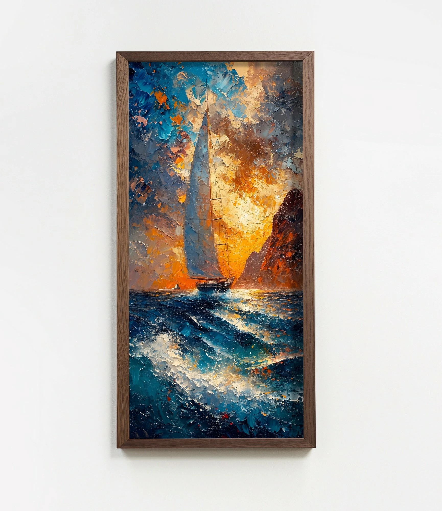 Pikturë dekorative me kornizë, MDF, Wallity, AI093, shumëngjyrëshe, 60x120x3.5cm