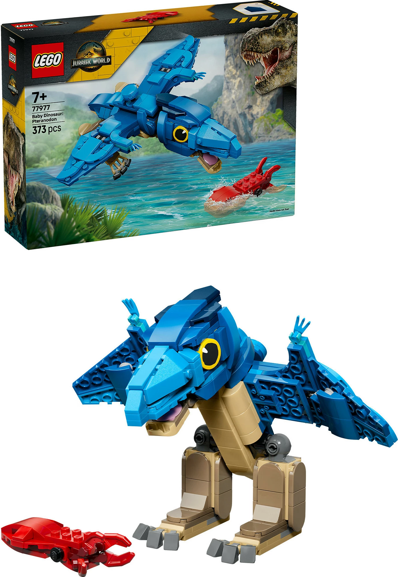 Set LEGO Jurassic World 77977 Baby Pteranodon, 373 copë, 7+, blu