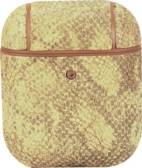 Mbështjellës për AirPods TerraTec AirBox Crocodile, polikarbonat, kafe