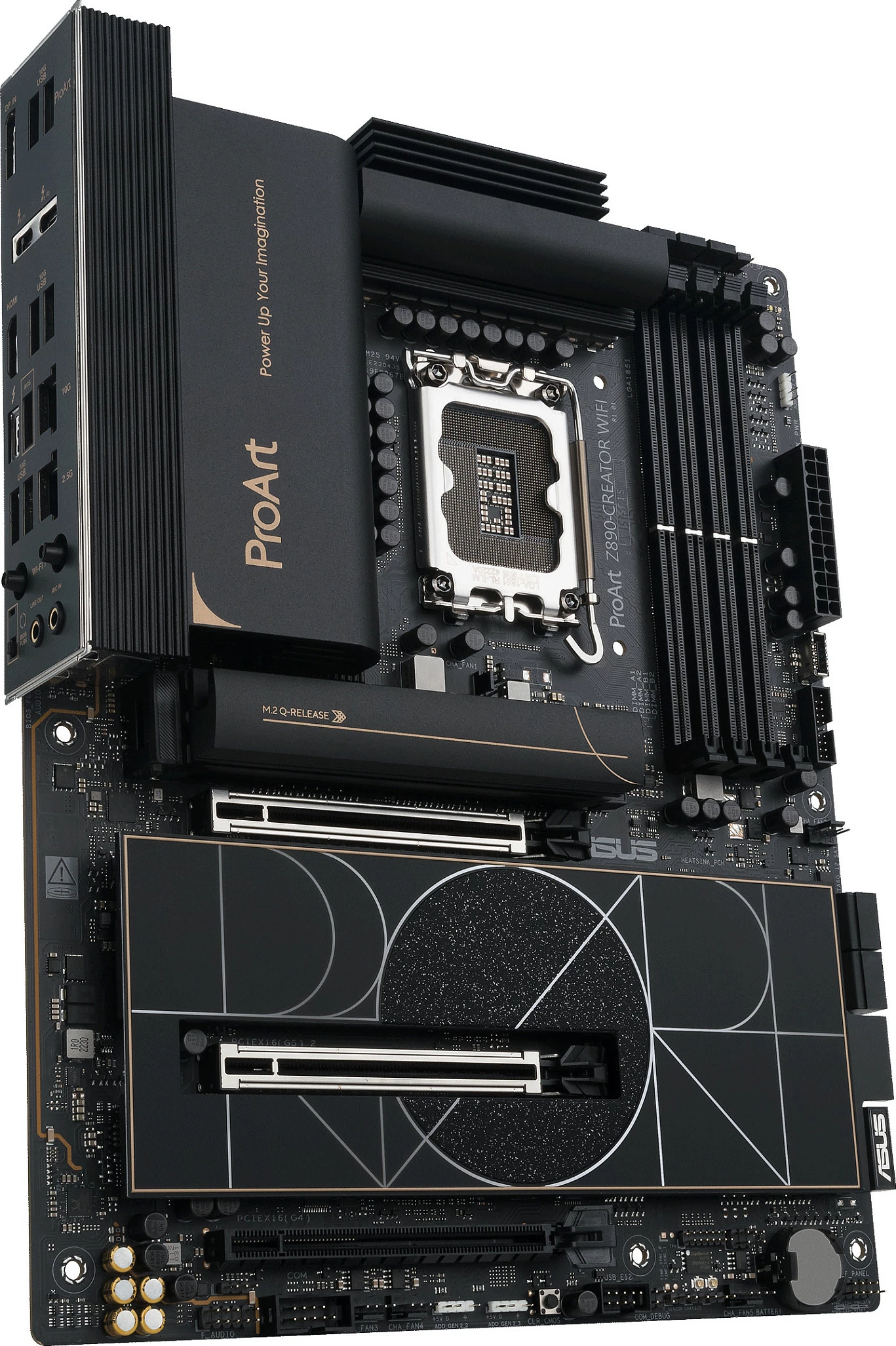 Pllakë amë ASUS PROART Z890-CREATOR WIFI, Intel, LGA 1851, DDR5-SDRAM, 192 GB, e zezë