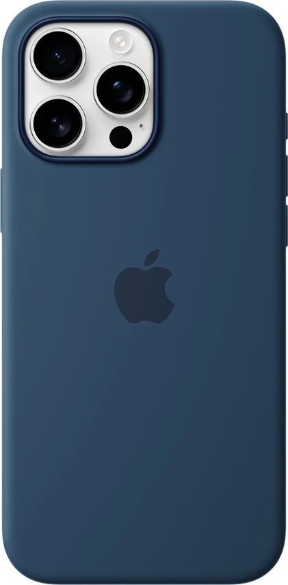 iPhone 16 Pro Max Silicone Case with MagSafe Denim