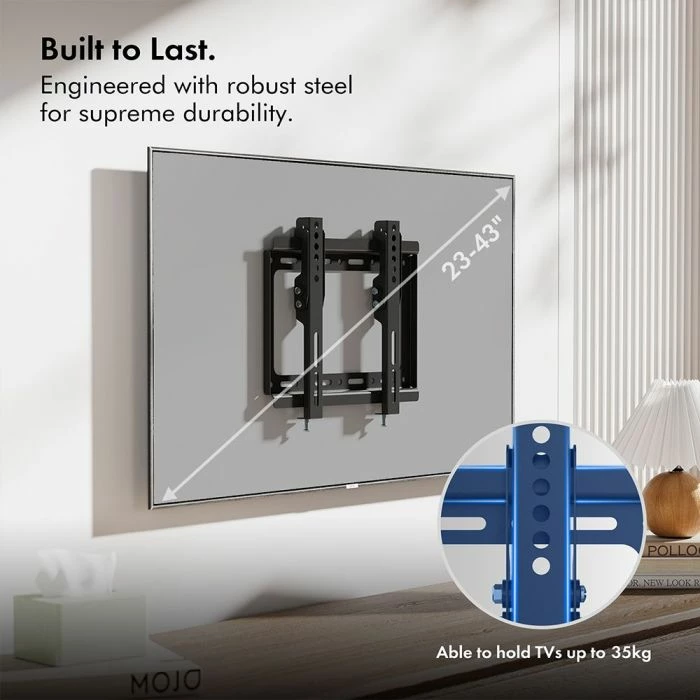 Mbajtëse muri për TV VONHAUS 3005006 23-43\" tilt deri 35kg, e zezë