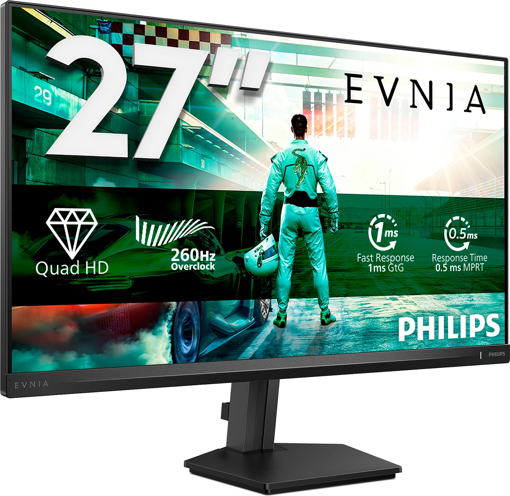 Monitor lojërash Philips Evnia 3000 27M2N3500PF/00, 27", QHD, 260Hz, Fast IPS, i zi