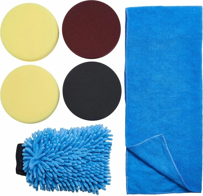 Polirues orbital ekscentrik VonHaus 3500023 600W, 6-shpejtësi, 150mm, kit me aksesorë, portokalli/zi