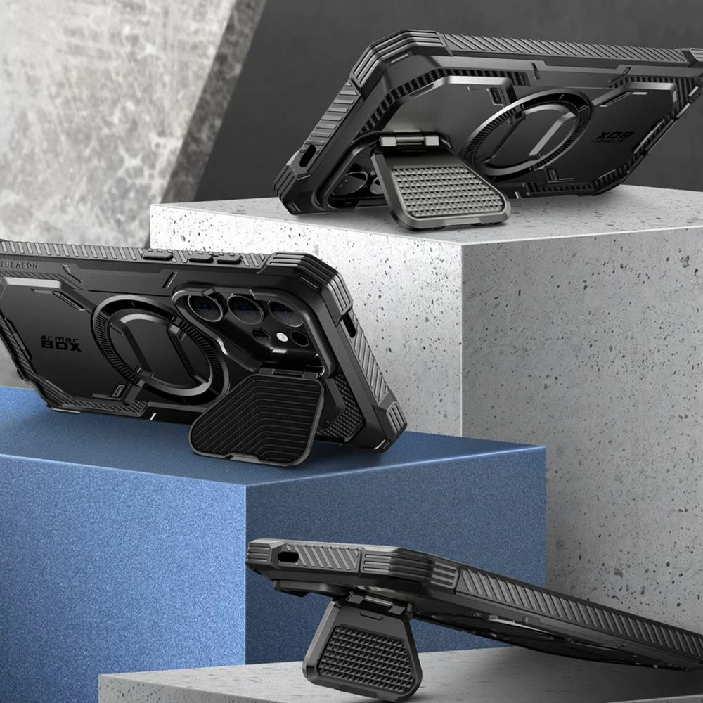 Mbështjellës Supcase ArmorBox MagSafe për Samsung Galaxy S24 Ultra, i zi