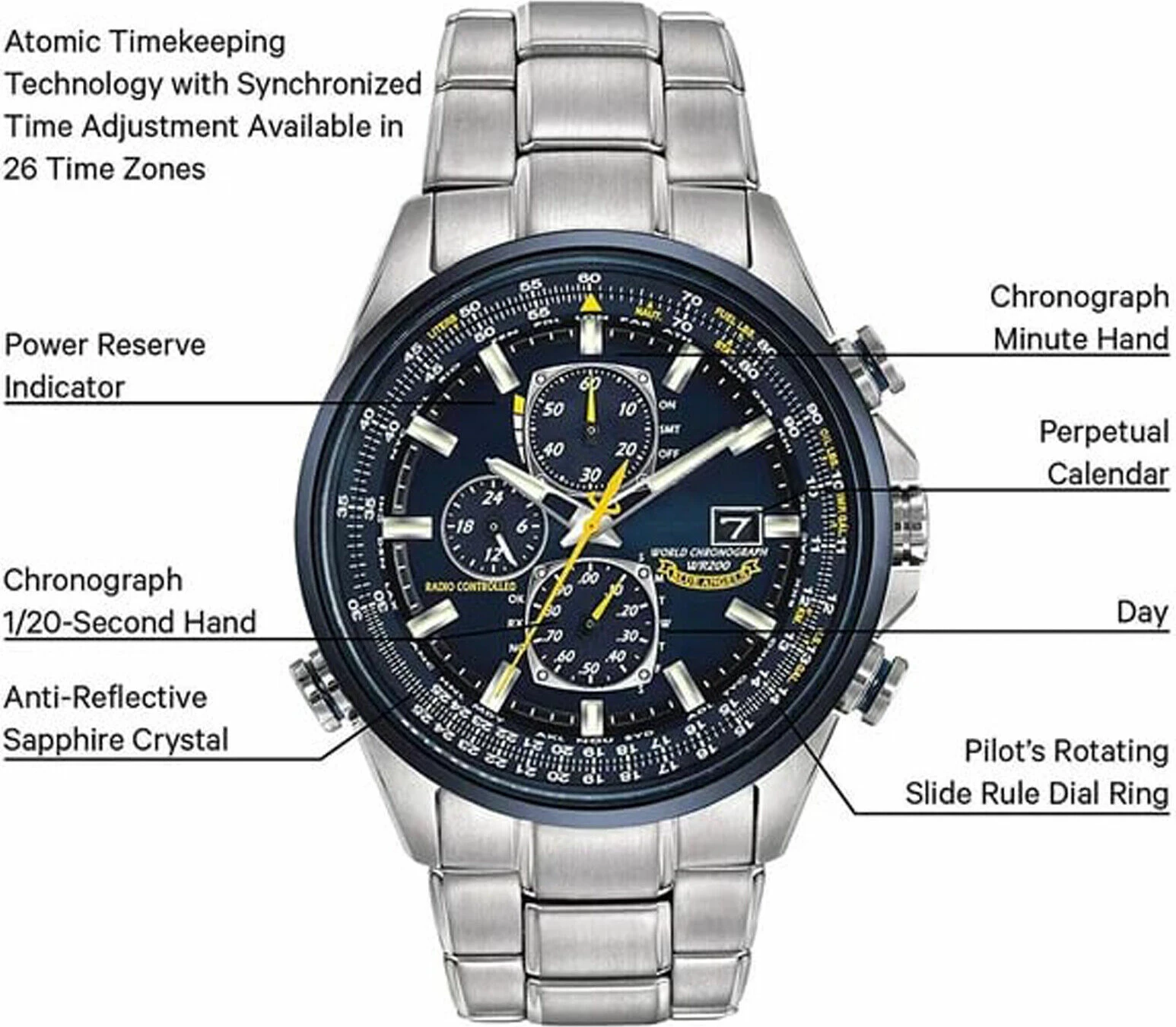 Orë dore Citizen Eco-Drive AT8020-54L
