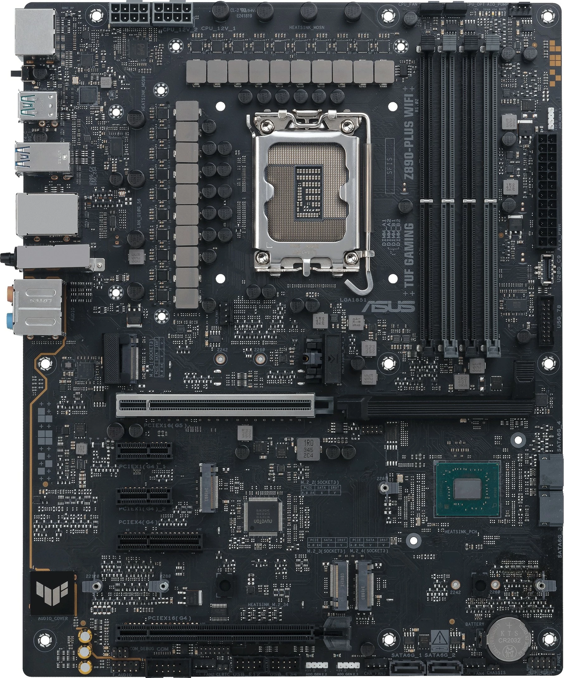 Pllakë amë ASUS TUF GAMING Z890-PLUS WIFI, Intel, LGA 1851, DDR5, 192 GB