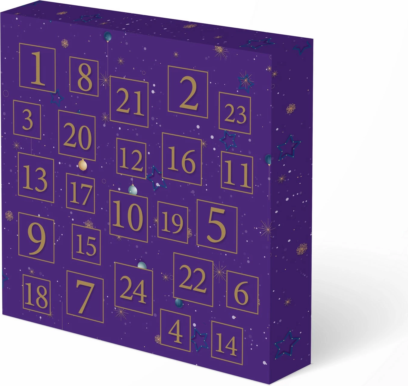 Kalendar advenit Elika Silver, përzierje charms, argjend dhe ar, 31x32x4cm, set