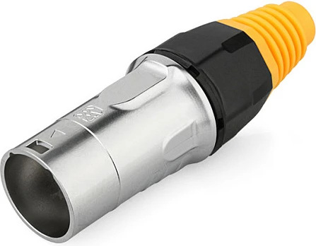 Konektor RJ45 GoodConnections Alcasa S6 IC06-R001, mashkull/mashkull, IP65/IP67, metalik/verdhë