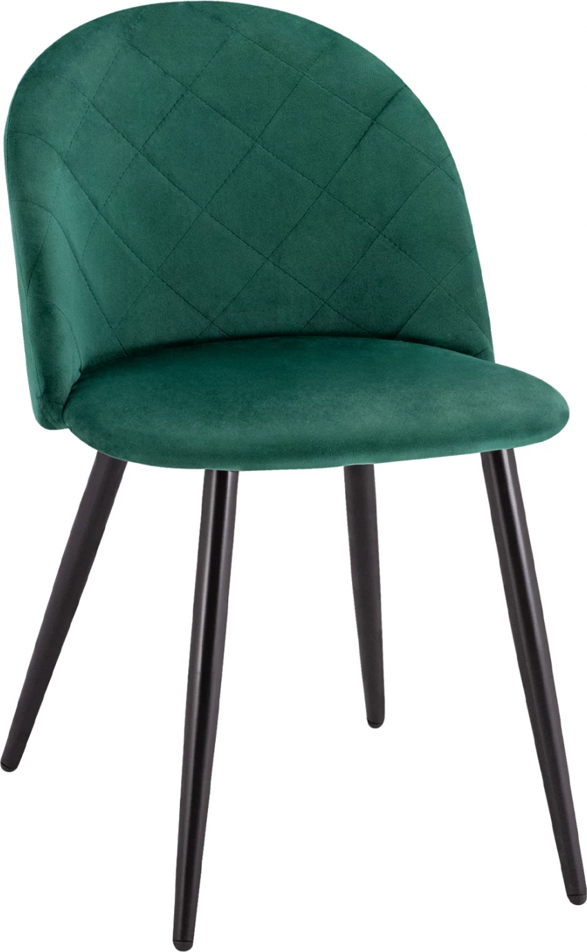 Karrige ngrënieje FH8731.03 me këmbë metalike & Velvet Cyppress 49x57x79H cm., set prej 4 copë