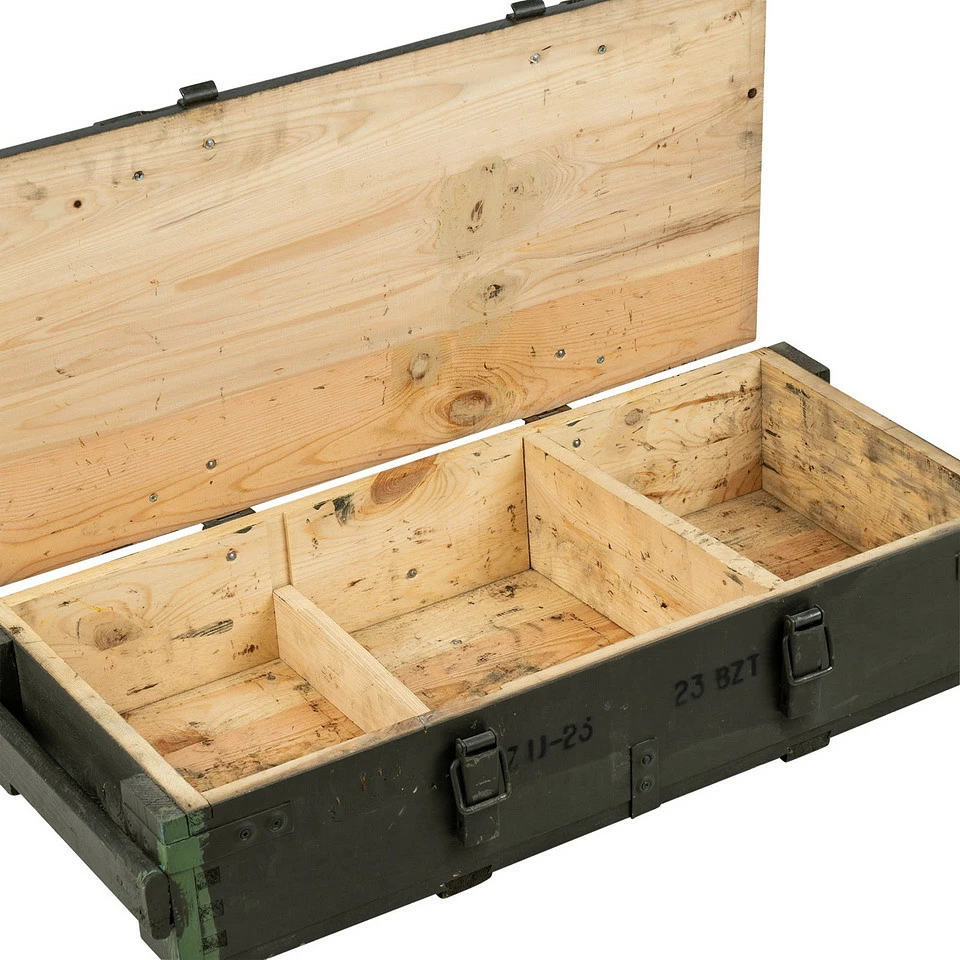 Kuti Municioni Various Wooden army box #4 set 86X42X42CM