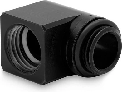 Adapter 90° EK Water Blocks EK-Torque Micro, G1/4 mashkull në G1/4 femër, rrotullues, i zi