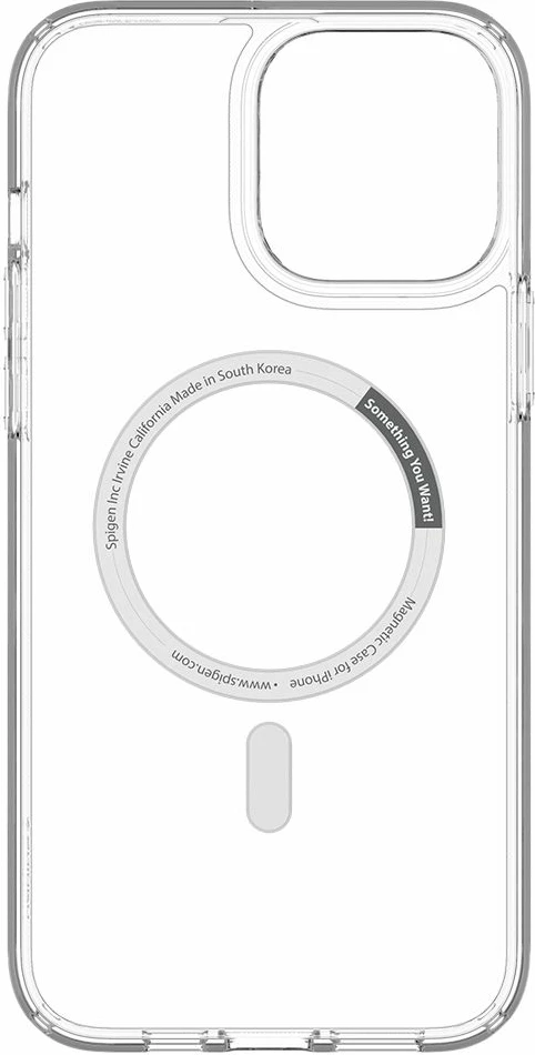 Mbështjellës Spigen Ultra Hybrid Mag për iPhone 13 Pro Max, MagSafe, Transparent/Bardhë